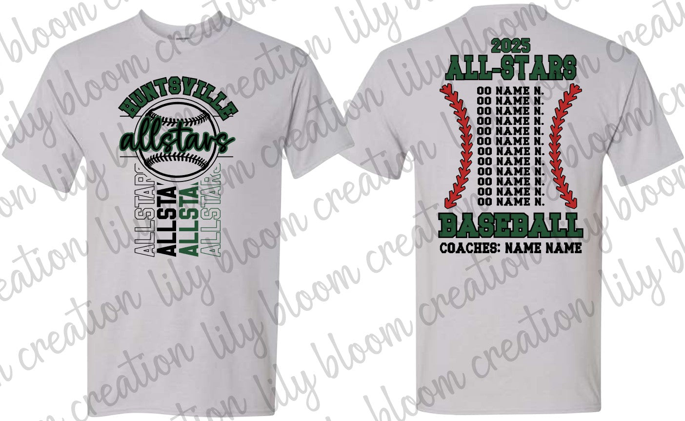 Huntsville Baseball Allstars T-Shirts