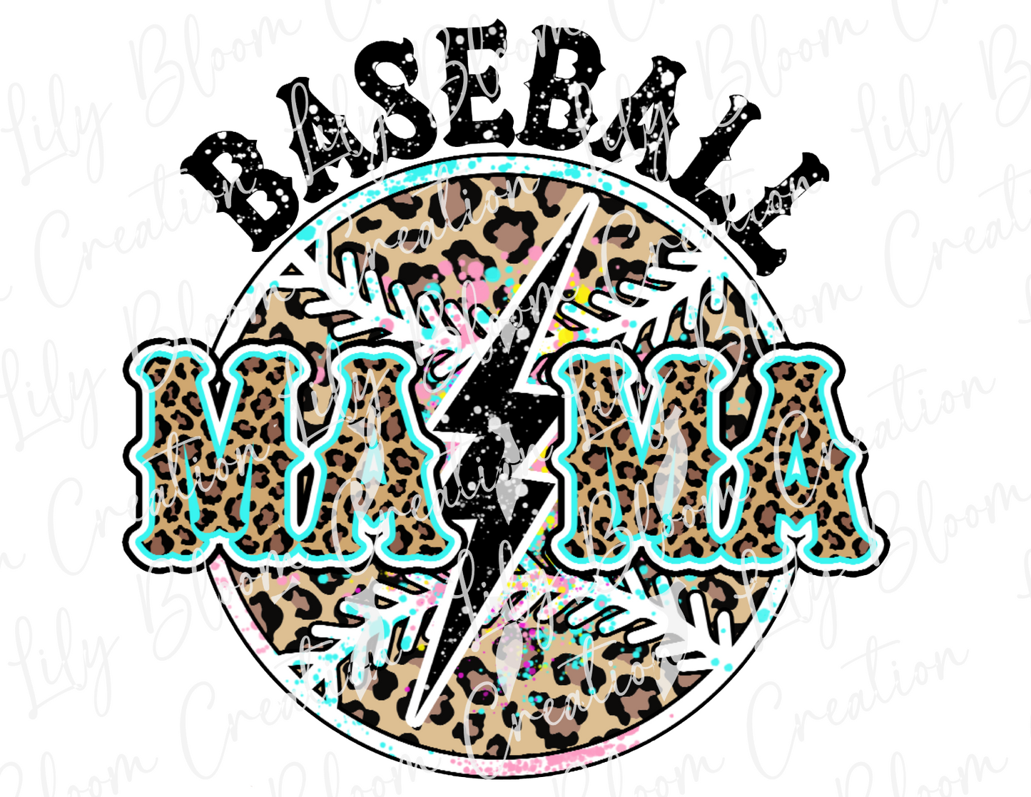 Leopard Print Baseball MAMA