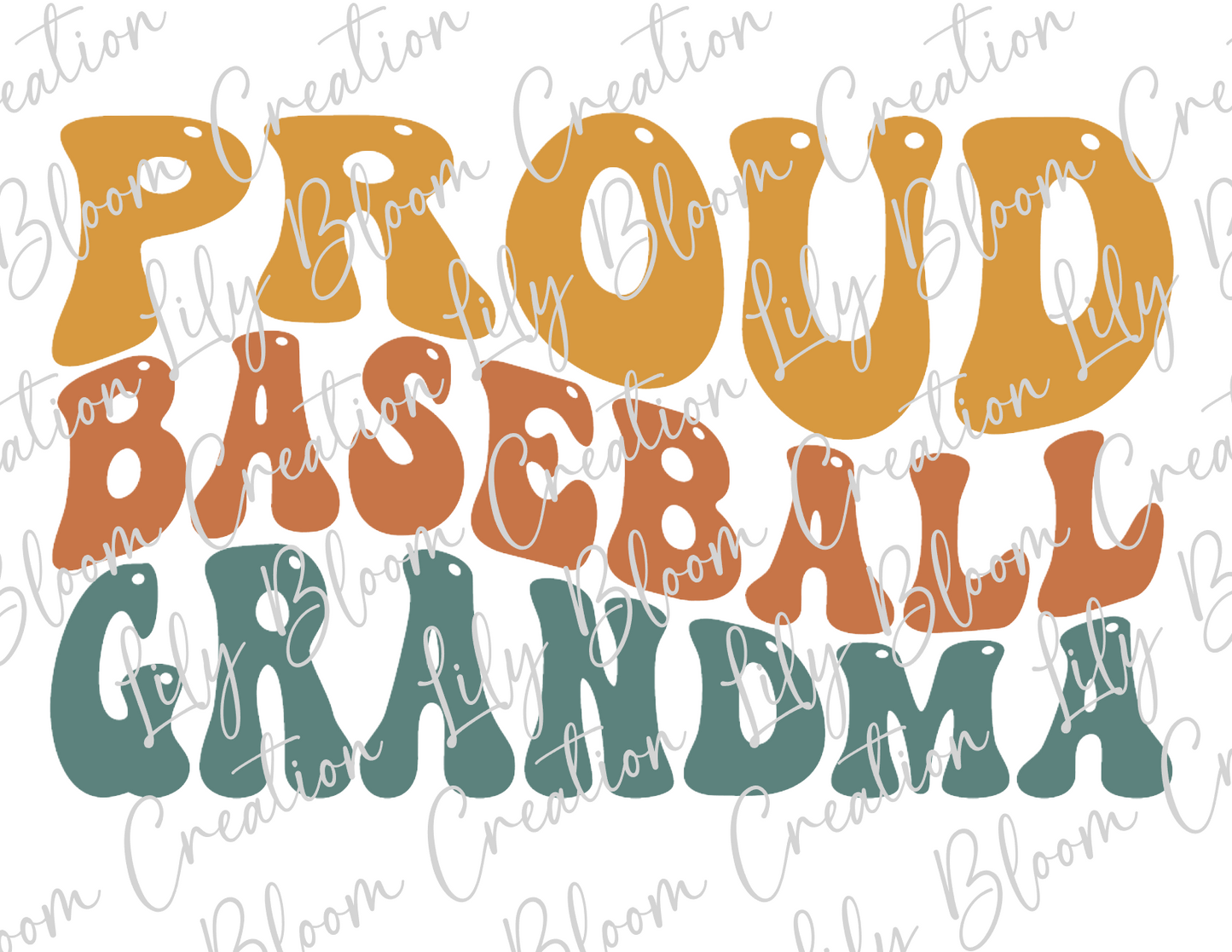 Retro Baseball Gradma
