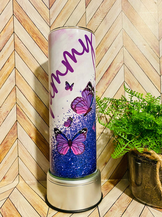 Purple Butterfly Glitter