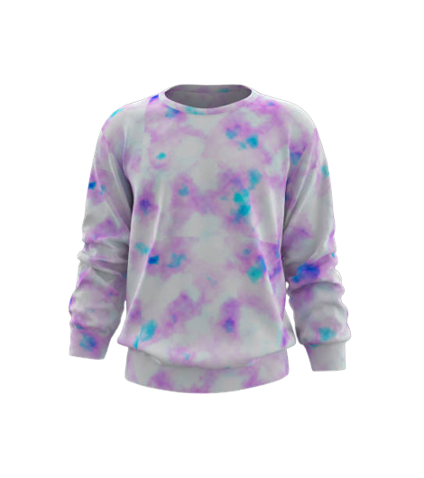 Custom Dye Bleached Sweatshirt
