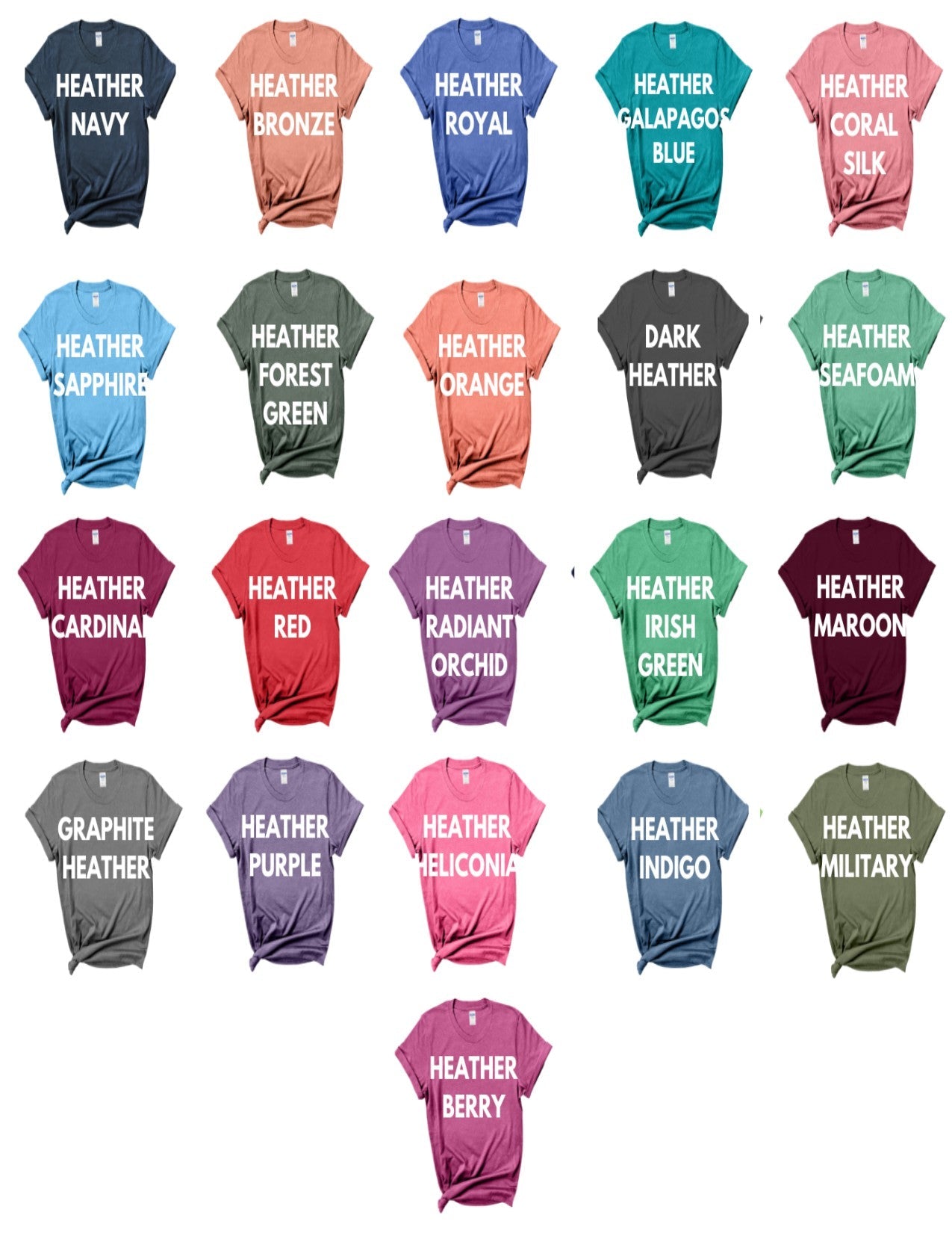 Plus Size Heather Custom Bleached Tees