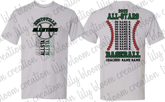 Huntsville Baseball Allstars T-Shirts
