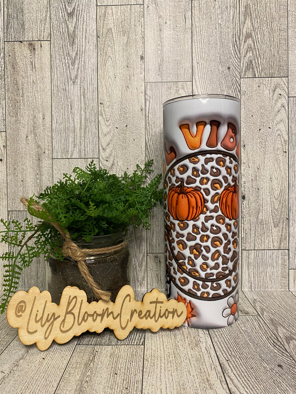 Fall Vibes Leopard Smiley Face